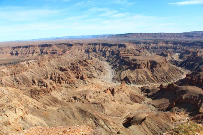 The Fish River Canyon is the second largest in the world and is one of the most impressive natural features in all of Africa.